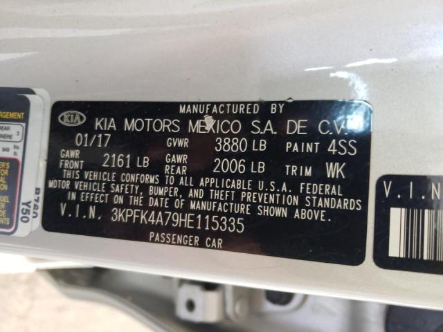 Photo 10 from auction – 2017 KIA FORTE LX with VIN 3KPFK4A79HE115335