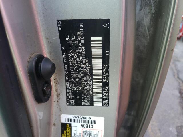 Photo 10 from auction – 2005 TOYOTA SIENNA CE with VIN 5TDZA23C25S274441