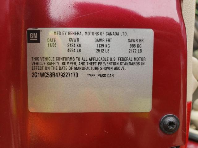 Photo 10 from auction – 2007 CHEVROLET IMPALA LT with VIN 2G1WC58R479227170