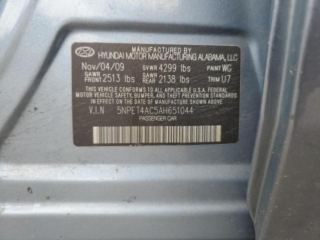 Photo 10 from auction – 2010 HYUNDAI SONATA GLS with VIN 5NPET4AC5AH651044