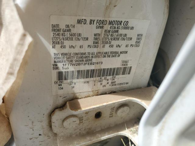 Photo 10 from auction – 2015 FORD F250 SUPER with VIN 1FT7W2BT2FEB21673