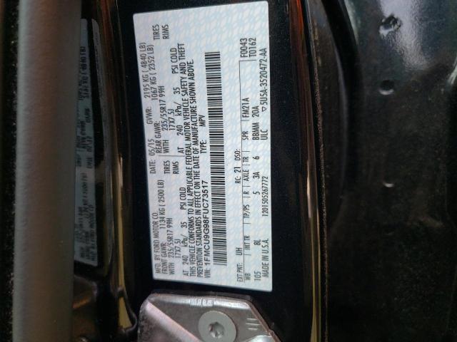 Photo 10 from auction – 2015 FORD ESCAPE SE with VIN 1FMCU9G98FUC73517