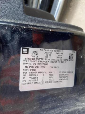 Photo 10 from auction – 2012 CHEVROLET SILVERADO with VIN 1GCPKSE78CF205531