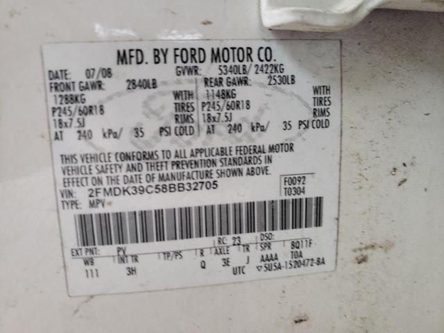 Photo 10 from auction – 2008 FORD EDGE LIMIT with VIN 2FMDK39C58BB32705