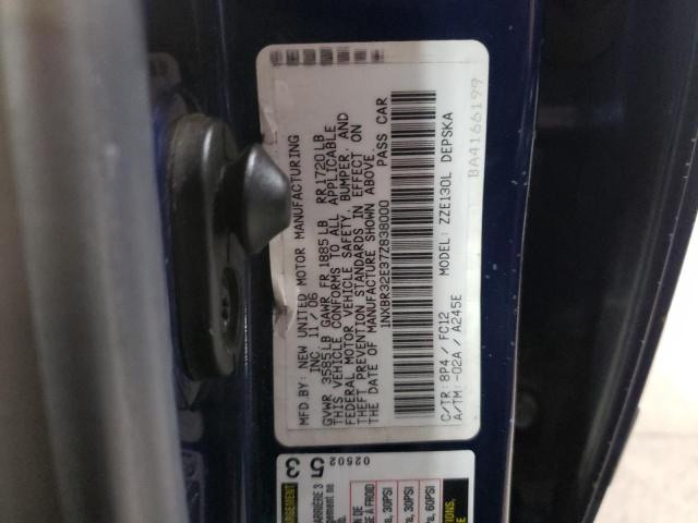 Photo 10 from auction – 2007 TOYOTA COROLLA CE with VIN 1NXBR32E37Z838000