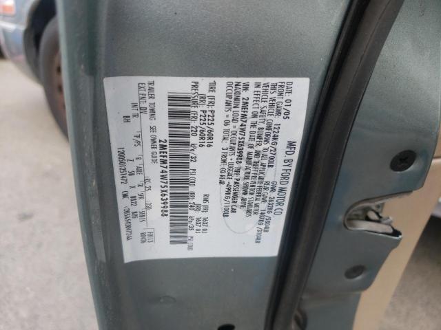 Photo 10 from auction – 2005 MERCURY GRAND MARQ with VIN 2MEFM74W75X639988