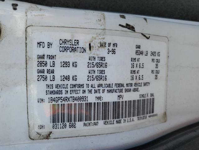 Photo 10 from auction – 1996 DODGE GRAND CARA with VIN 1B4GP54RXTB400931