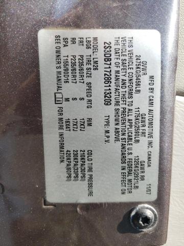 Photo 10 from auction – 2008 SUZUKI XL7 LIMITE with VIN 2S3DB717286113209
