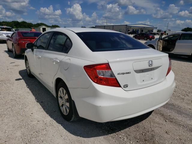 Photo 3 from auction – 2012 HONDA CIVIC LX with VIN 19XFB2F57CE042003