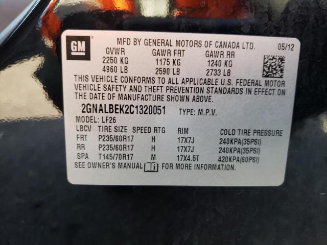 Photo 10 from auction – 2012 CHEVROLET EQUINOX LS with VIN 2GNALBEK2C1320051