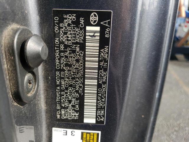 Photo 10 from auction – 2011 TOYOTA SCION TC with VIN JTKJF5C75B3005942