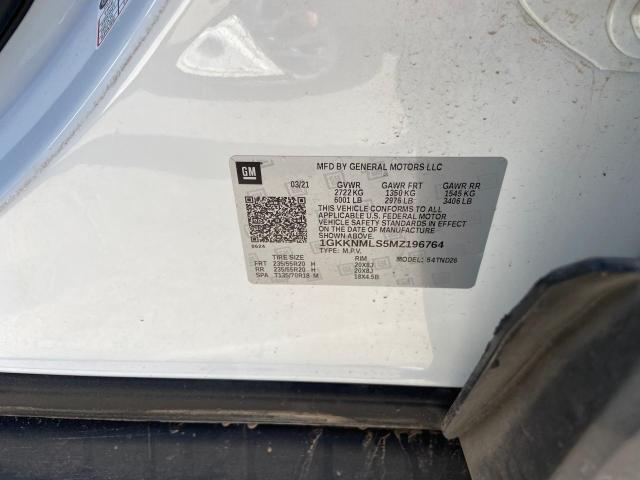 Photo 10 from auction – 2021 GMC ACADIA SLT with VIN 1GKKNMLS5MZ196764