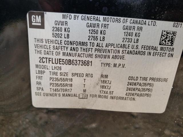 Photo 10 from auction – 2011 GMC TERRAIN SL with VIN 2CTFLUE50B6373681