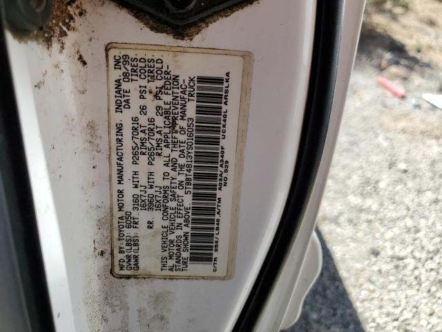 Photo 10 from auction – 2000 TOYOTA TUNDRA ACC with VIN 5TBBT4813YS016053