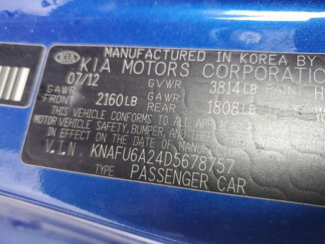 Photo 10 from auction – 2013 KIA FORTE EX with VIN KNAFU6A24D5678757