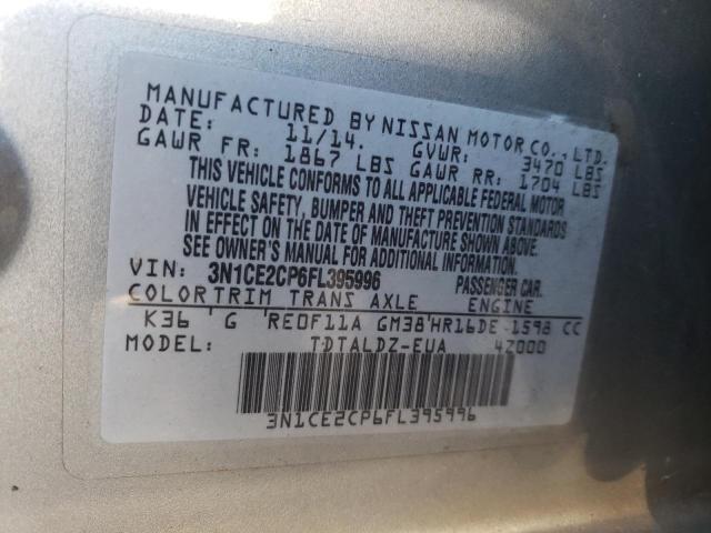 Photo 10 from auction – 2015 NISSAN VERSA NOTE with VIN 3N1CE2CP6FL395996