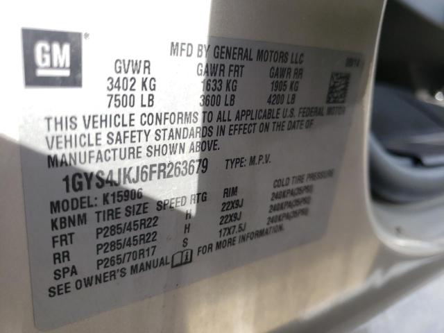 Photo 10 from auction – 2015 CADILLAC ESCALADE E with VIN 1GYS4JKJ6FR263679