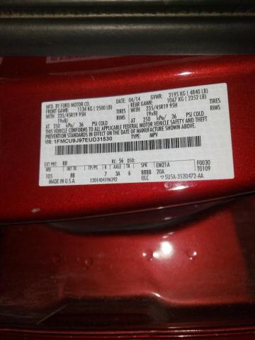 Photo 10 from auction – 2014 FORD ESCAPE TIT with VIN 1FMCU9J97EUD31530