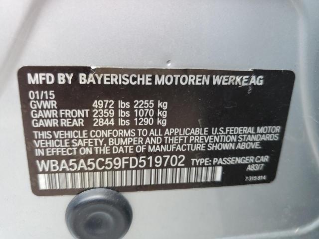 Photo 10 from auction – 2015 BMW 528 I with VIN WBA5A5C59FD519702