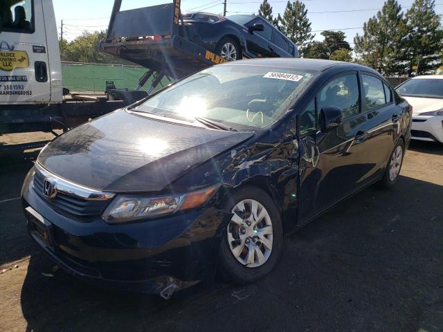 Photo 2 from auction – 2012 HONDA CIVIC LX with VIN 2HGFB2F59CH307543