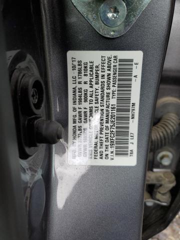 Photo 10 from auction – 2018 HONDA CIVIC EX with VIN 19XFC2F75JE201161
