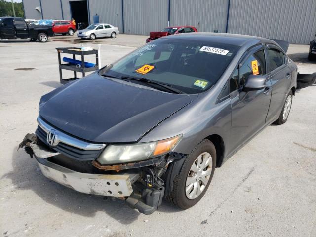 Photo 2 from auction – 2012 HONDA CIVIC LX with VIN 2HGFB2F56CH308200