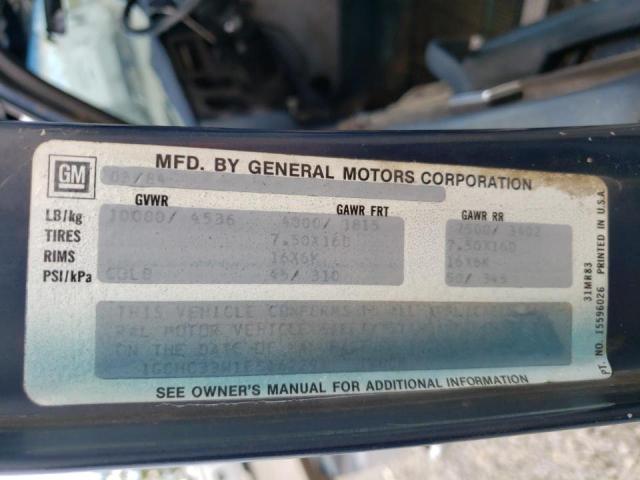 Photo 10 from auction – 1984 CHEVROLET C30 with VIN 1GCHC33W1ES162291