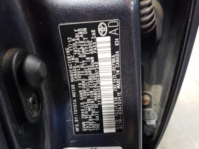 Photo 10 from auction – 2013 TOYOTA COROLLA BA with VIN 2T1BU4EE3DC997340