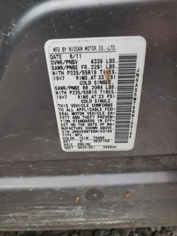 Photo 10 from auction – 2011 NISSAN ROGUE S with VIN JN8AS5MT6BW183196