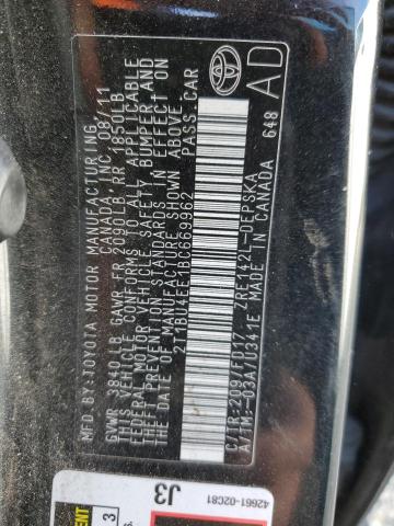 Photo 10 from auction – 2011 TOYOTA COROLLA BA with VIN 2T1BU4EE1BC669962