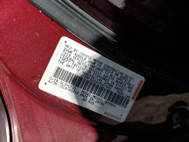 Photo 10 from auction – 1997 LEXUS ES 300 with VIN JT8BF22G4V5007491