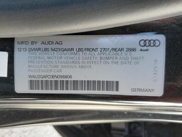 Photo 10 from auction – 2014 AUDI A7 PRESTIG with VIN WAU2GAFC0EN098806