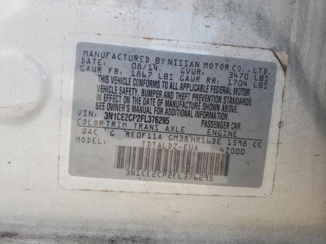 Photo 10 from auction – 2015 NISSAN VERSA NOTE with VIN 3N1CE2CP2FL376295