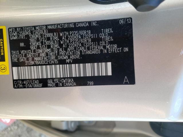 Photo 10 from auction – 2013 LEXUS RX 350 BAS with VIN 2T2BK1BAXDC213415