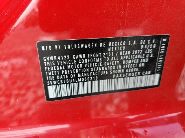 Photo 10 from auction – 2020 VOLKSWAGEN JETTA S with VIN 3VWCB7BU4LM050219