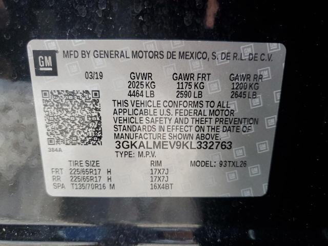 Photo 10 from auction – 2019 GMC TERRAIN SL with VIN 3GKALMEV9KL332763