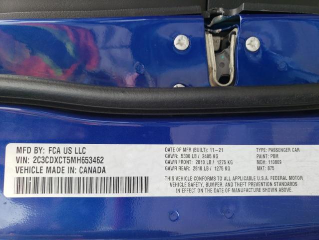Photo 10 from auction – 2021 DODGE CHARGER R/ with VIN 2C3CDXCT5MH653462