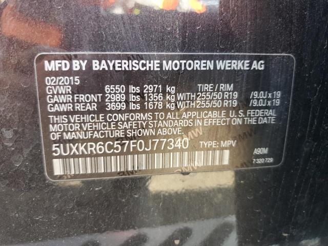 Photo 10 from auction – 2015 BMW X5 XDRIVE5 with VIN 5UXKR6C57F0J77340