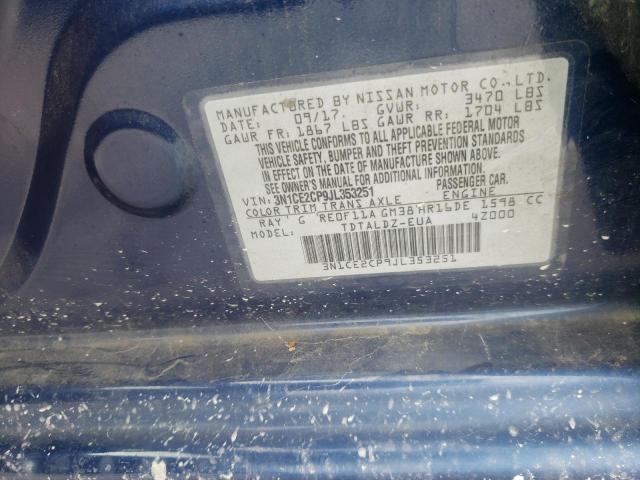 Photo 10 from auction – 2018 NISSAN VERSA with VIN 3N1CE2CP9JL353251