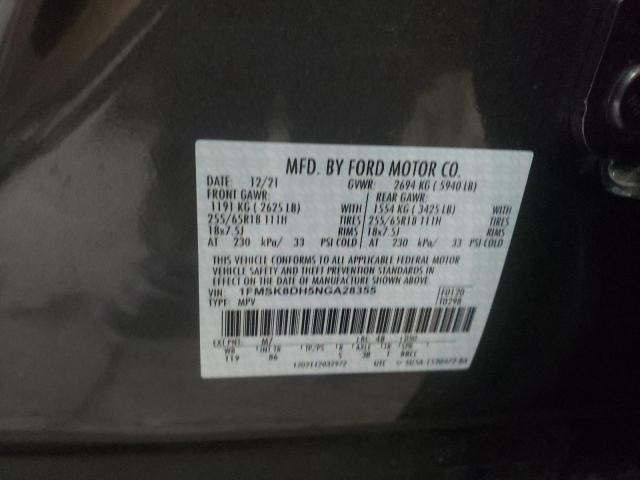 Photo 10 from auction – 2022 FORD EXPLORER X with VIN 1FMSK8DH5NGA28355