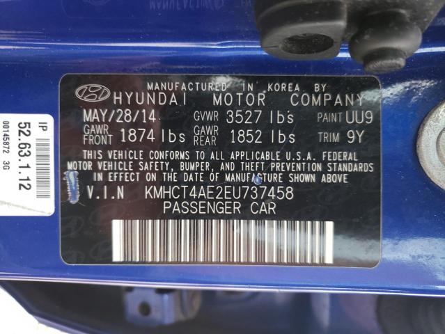 Photo 10 from auction – 2014 HYUNDAI ACCENT GLS with VIN KMHCT4AE2EU737458