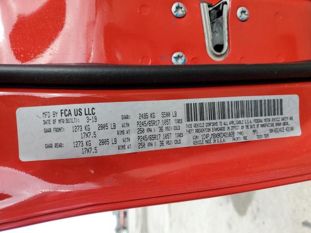 Photo 10 from auction – 2019 JEEP CHEROKEE T with VIN 1C4PJMBX9KD421028