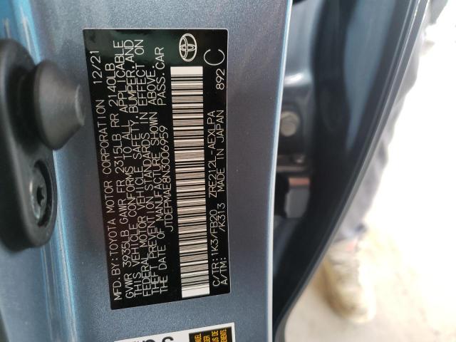 Photo 10 from auction – 2022 TOYOTA COROLLA LE with VIN JTDEPMAE8N3006959