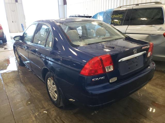 Photo 3 from auction – 2003 HONDA CIVIC LX with VIN JHMES16523S003319