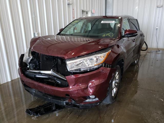 Photo 2 from auction – 2016 TOYOTA HIGHLANDER with VIN 5TDDKRFH3GS248327