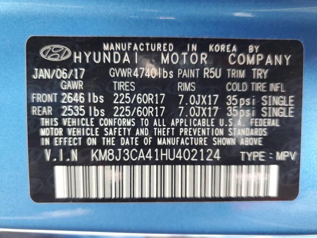 Photo 10 from auction – 2017 HYUNDAI TUCSON LIM with VIN KM8J3CA41HU402124