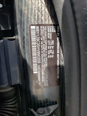 Photo 10 from auction – 2017 BMW I3 REX with VIN WBY1Z8C35HV890359