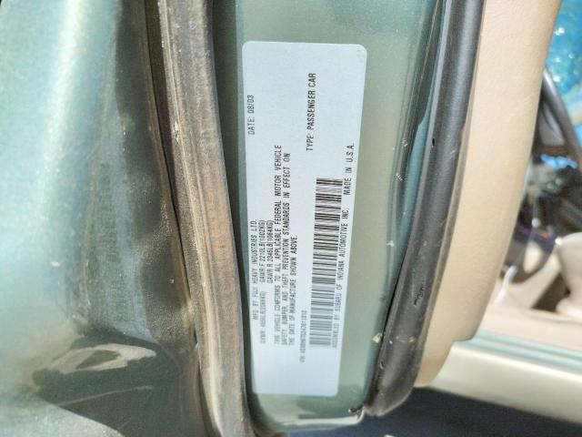 Photo 10 from auction – 2004 SUBARU LEGACY OUT with VIN 4S3BH675247611313