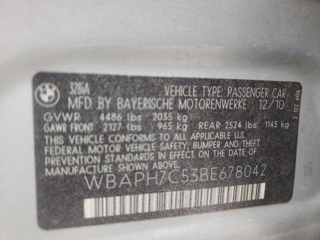 Photo 10 from auction – 2011 BMW 328 I with VIN WBAPH7C53BE678042