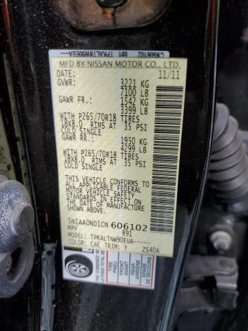 Photo 10 from auction – 2012 NISSAN ARMADA SV with VIN 5N1AA0ND1CN606102